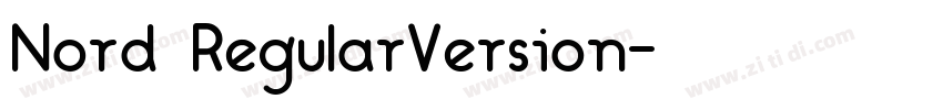 Nord RegularVersion字体转换